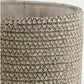 Puķu pods keramikas kašpo pelēks ar rakstu 12.5cm